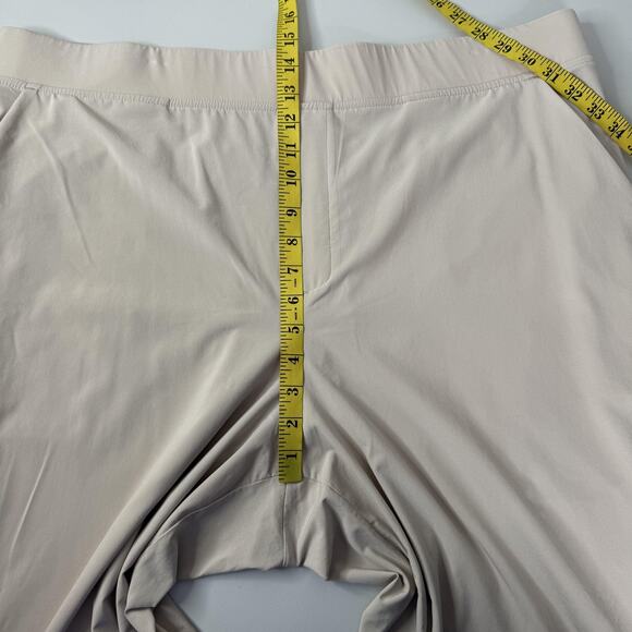 Athleta Pants Womens 22 Beige Pull-On Ankle Tapered Stretch Back Welt Pockets - Picture 12 of 15